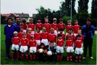 F-Jugend 1992/1993 mit den Trainern Gunter Balzer, Reinhard Kohtz und Klaus-J. Kohtz