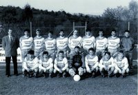 1.Mannschaft 1992 mit Trainer Rolf Mayer und Spielausschuss Andreas Schroth
