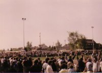 Zuschauerkulisse beim Sieg in Bauschlott 1984